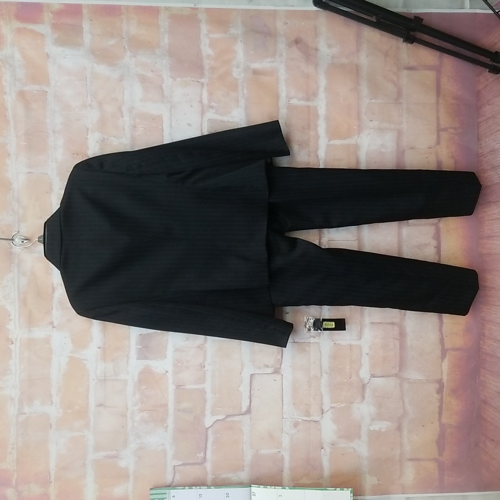 Le Suit Black Blue Pinstripe Suit - Picture 5 of 16